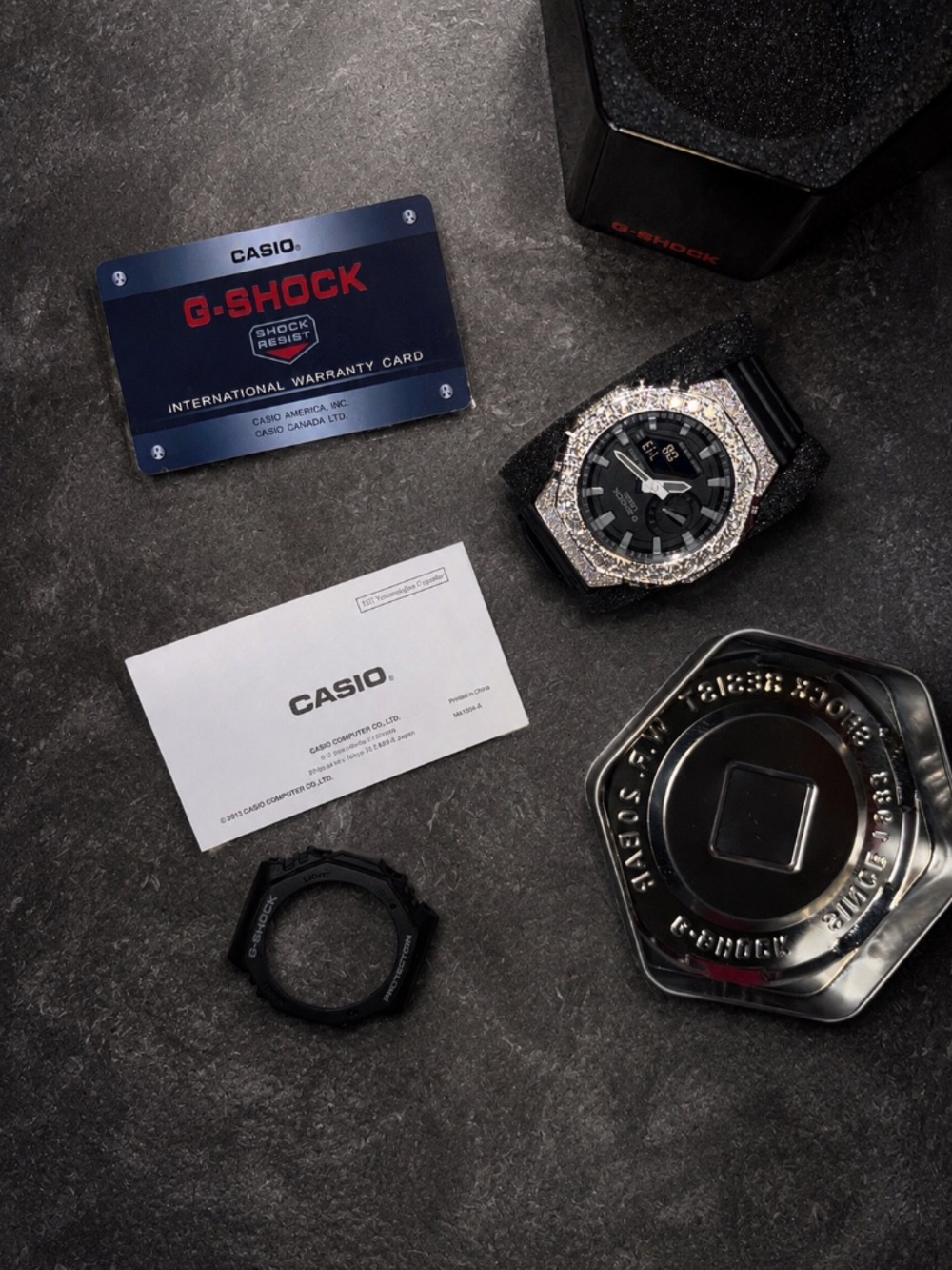 Moissanite Custom G-Shock Watch men